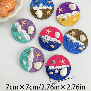 Nuovo frigorifero fai da te magnete guscio naturale magnetico tridimensionale rilievo vista <span class=keywords><strong>mare</strong></span> fatto a mano - Product Image 6