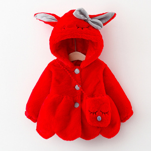 Abrigo de Invierno para Niñas, Ropa Infantil de Boutique, Abrigo de Lana y Algodón para Niñas Pequeñas de 6 a 48 Meses, Ropa para Bebés - Product Image 3