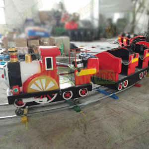 <span class=keywords><strong>Tren</strong></span> Infantil <span class=keywords><strong>de</strong></span> Acero para Montar, Colores Blanco, <span class=keywords><strong>Rojo</strong></span> y Negro, para Uso en Exteriores en Parques Infantiles, 14 Pasajeros, Familiar - Product Image 3