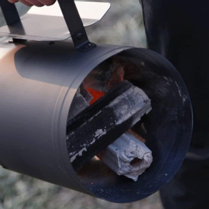 Barre <span class=keywords><strong>en</strong></span> carbone de Camping <span class=keywords><strong>en</strong></span> plein air, jouet de forme ronde, barbecue Portable, démarreur noir, cheminée - Product Image 6