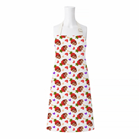 Tablier de cuisine en toile de coton personnalisé OEM, impression numérique réactive, faible MOQ, délai de livraison rapide