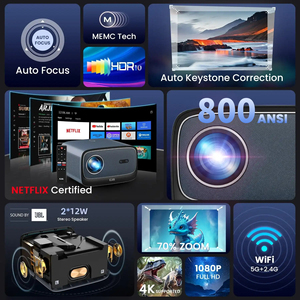 Nuevo Proyector LED Wupro/ODM K3 Versión Global, <span class=keywords><strong>800</strong></span> ANSI Lúmenes, 1080P, Compatible con 4K, Proyector LCD Inteligente para Exteriores - Product Image 6
