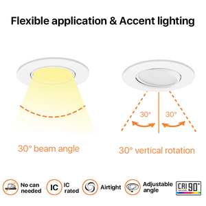 7W Gimbal Downlight 5cct <span class=keywords><strong>LED</strong></span> Gimbal Downlight nồi đèn 4 inch <span class=keywords><strong>LED</strong></span> Gimbal giải pháp chiếu sáng - Product Image 3