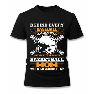 Camiseta Divertida de Béisbol para Mamá, para Hombre y Mujer, Manga Corta, Diseño Gráfico, 100% Algodón, para el Día del Partido, Regalo para Cumpleaños, Día de la Madre - Product Image 1