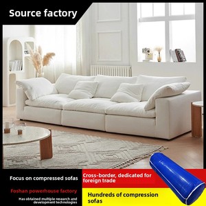 EU Cloud Modular Sectional Set for <b>Small</b> Apartments Style Straight Fabric Simple Lazy Design Vacuum Living Room - Product Image 2