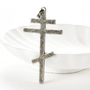 Colar Masculino de Aço Inoxidável com Pingente Cruz Ortodoxa - Crucifixo Religioso Moderno da Rússia e Ucrânia, Amuleto de Igreja, Não Oxida, Presente - Product Image 4