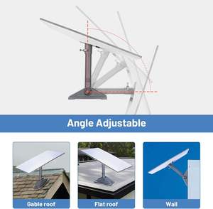 Heavy Duty Cast Aluminum Satellite <strong>Dish</strong> Mount Adjustable Roof Base for RV &amp; Marine Anti-Corrosion Stand for <strong>Starlink</strong> Gen 3 - Product Image 3