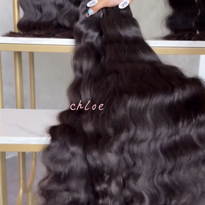 Paquetes de cabello ondulado natural crudo camboyano 100% extensiones de cabello humano trama de cabello rizado birmano - Product Image 5