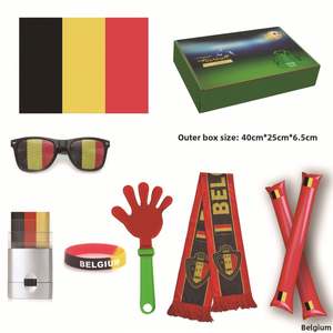 Set de Artículos para Fanáticos de la Copa Mundial de Fútbol 2026, Estados Unidos, Canadá, México, Argentina, Bandera de Tela de Poliéster con Impresión Digital, Gafas, Palmas para Aplaudir, Color para la Cara - Product Image 3