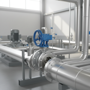 Vanne de régulation industrielle en acier inoxydable type SS304 PN10/16 pour eau, huile et gaz - Product Image 1