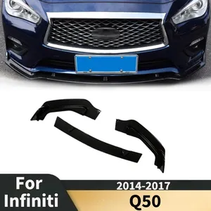 Lèvre de pare-chocs avant pour Q50 2014 2015 2016 2017, Spoiler de voiture, Diffuseur, Kits carrosserie, Pièces de tuning, Protection, Décoration - Product Image 1