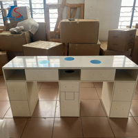 New Store Meubles de salon de manucure Table à ongles avec tuyau d'aération pratique et table de manucure à tiroir