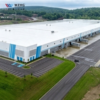 Entrepôt logistique en structure métallique préfabriquée, prêt pour l'énergie solaire photovoltaïque, construction modulaire robuste