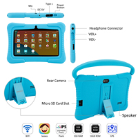 Tablet Android 10 de 7 Pulgadas para Niños, con Aplicaciones Educativas Preinstaladas, Procesador Allwinner de Cuatro Núcleos, el Mejor Regalo de Fábrica 2025