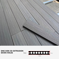 Revêtement de terrasse en composite WPC moderne personnalisable, brossé, écologique, à emboîtement, pour usage extérieur, plusieurs couleurs et styles, imperméable