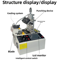 HAOXINHE Vollautomatische Hydraulische Computergesteuerte Stanz- und Schneidemaschine Gurtband Kreisförmige Lochstanzmaschine Bandspender Flaschen