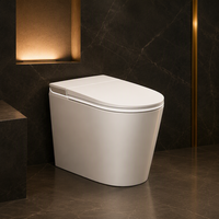 WC intelligent moderne de haute qualité avec bidet électrique, siège chauffant, capteur de chasse d'eau automatique, couvercle et télécommande