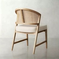 Chaise de bar en bois massif de style américain - Chaise de comptoir haut de gamme pour hôtel