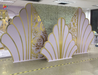 Toile de fond de mariage élégante, décoration de toile de fond de mariage, décoration de réception, décoration de fond de scène, murs