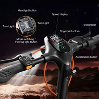 Trottinette électrique tout-terrain pour adultes CUNFON RZ1000, moteur 2400W, pliable, longue autonomie, double suspension, entrepôt UE en stock
