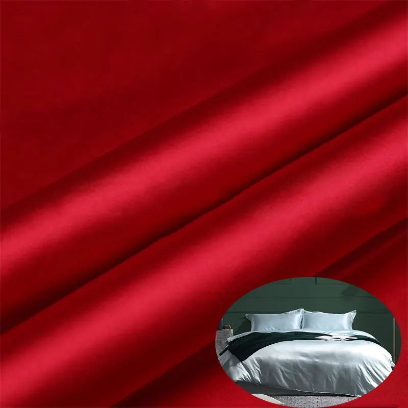 100% Pure mulberry silk fabric satin style natural luxury plain 16MM 22MM sand washed organza fabric for dress pajamas pillow