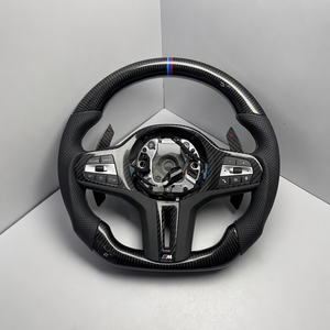 Volante Sportivo BMW in Fibra di Carbonio a 3 Razze con LED per F10 E90 M4 F82 E60 M4 E82 E84 X3 F25 X5 E53 M5 F06 E92 Z3 <span class=keywords><strong>Z4</strong></span> <span class=keywords><strong>E85</strong></span> - Product Image 4