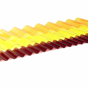 Новый традиционный гофрированный поликарбонатный лист для наружного окна дверная перегородка 1,5 мм 2,5 мм термостойкий пластиковый Поликарбонат - Product Image 4