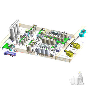 Dairy milk production line full-auto blending system soya milk processing plant