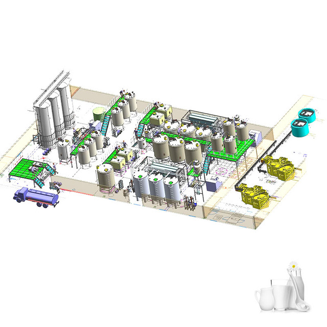 Hot Sale Flexible Cooling System Evaporated Milk Production Line