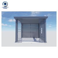 Gazebo de luxe extérieur personnalisé en aluminium avec murs coulissants en verre, design à persiennes, commande à distance motorisée, garantie de plus de 15 ans, imperméable