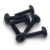 Sekrup Torx Inox Security Button Head T20 Metrik Hitam Oksida Nikel Kelas 10.9 M4 M6 M8