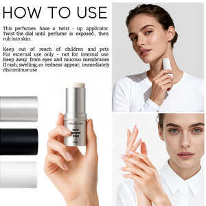 All'ingrosso Logo personalizzato pera mandarino bergamotto gelsomino vaniglia <span class=keywords><strong>ambra</strong></span> muschio profumo Parfum balsamo 6g portatile solido bastoncino profumo - Product Image 6