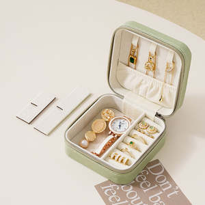 2025 Новое поступление, искусственная кожа, мини-футляр для ювелирных изделий с индивидуальным логотипом, органайзер для подарочных коробок для путешествий - Product Image 2