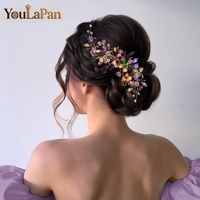 YouLaPan – peigne à cheveux de mariée magnifique, tissage de diamants fait à la main, accessoires de cheveux pour femmes, mode, banquet, danse, fête, YXA330