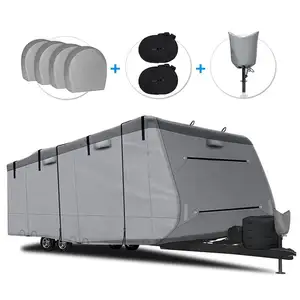 מדמיע עמיד 6 שכבות למעלה כבד Duty RV כיסוי Camper כיסוי Windproof נסיעות קרוואן כיסוי