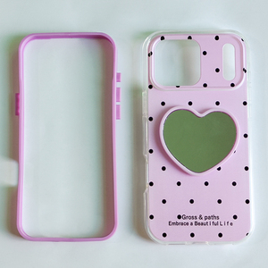 Coque de téléphone pour iPhone 15 Plus avec impression UV, miroir en forme de cœur <span class=keywords><strong>Singstar</strong></span> Factory, étui pour fille, Fundas Para Celular. - Product Image 5