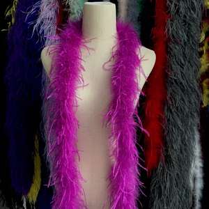 Plumas de Avestruz Boa de 10-15 cm, 1 Capa, 49 Colores, para Disfraces, Naturales, Teñidas, de Primera Calidad, para Mujeres, Carnavales, Festivales y Fiestas - Product Image 3