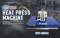 Cowint 15x15 presse à chaud d'impression par sublimation pour la personnalisation de la machine d'impression à chaud à plat pour T-shirts 16 24