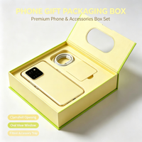 Boîte cadeau en papier avec couvercle rabattable personnalisé et insert pour emballage de téléphone portable