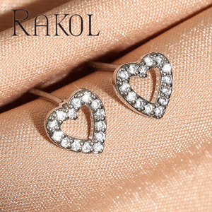 Rakol EC005 Autres boucles d'oreilles de mode Vente en gros en cube Coeur Accessoires Bijoux de mode à la mode Boucle d'oreille - Product Image 4