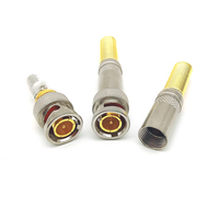 Connecteur de câble coaxial mâle BNC sans soudure à visser pour caméra de sécurité CCTV