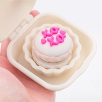 FUSEJOY Macaron Presser : Coffret repas exquis, jouet anti-stress simulation macaron, ornement de bureau