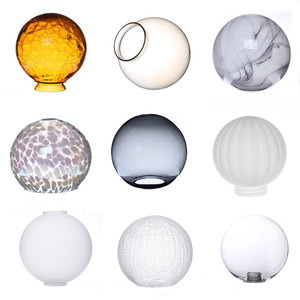 Tùy chỉnh thực hiện kính toàn cầu Đèn bóng râm nhiều màu sắc Opal Matte trắng mờ bảng đèn chùm ánh sáng mặt dây chuyền thủy tinh Chụp đèn - Product Image 1