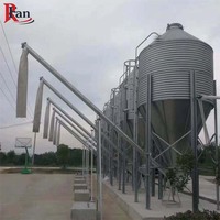 Silo in Acciaio Zincato per Allevamento di Pollame, Silo per Cereali e Chicchi di Caffè, Struttura in Acciaio in Vendita