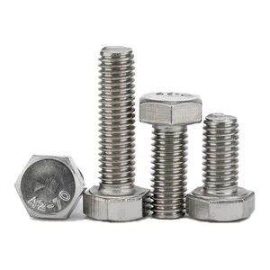 China suppliers for stainless steel grade 201 hex bolt grade 5 galvanized 1/4-20 titanium hex bolts