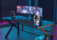 2023 chaud astronaute conception réveil BT haut-parleur FM Radio TF carte chevet intelligent réveil Table horloge