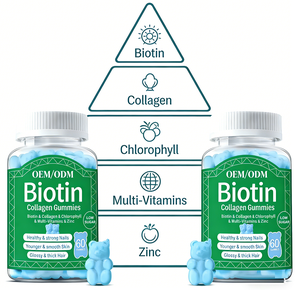 Gommose Naturali <span class=keywords><strong>a</strong></span> Base Vegetale Alternativa al Collagene con Biotina, Integratore Alimentare Quotidiano per il Benessere degli Adulti - Product Image 6