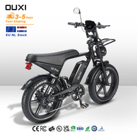 Vélo à assistance électrique OUXI V8 Pro Fat Bike en stock UE pour la sécurité sur route glacée, pneus 20 x 4.0, surface antidérapante, pédalage hivernal