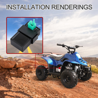 GOOFIT 4 Pin DC CDI De Motocicleta Motorcycle CDI Box pour 50cc 70cc 90cc 110cc 125cc Quad Atv Quad Dirt Bike Go Kart Engine Part