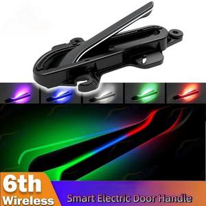 Nouvelle Poignée <span class=keywords><strong>de</strong></span> <span class=keywords><strong>Porte</strong></span> Sans Fil à Présentation Automatique 6ème Génération 2025 pour Tesla Model Y / 3 / 3 Highland / Y Juniper Colorée / Une Lumière LED - Product Image 2